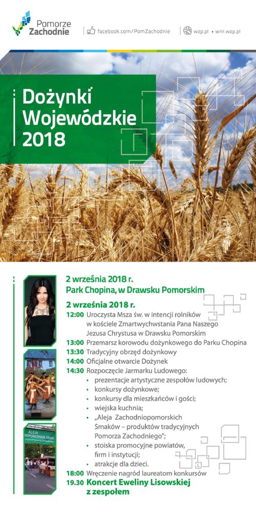 Dożynki Wojewódzkie Drawsko Pomorskie 2018.