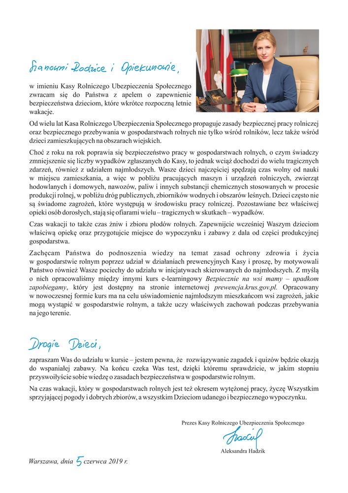 Bezpieczeństwo w godpodarstwie rolnym