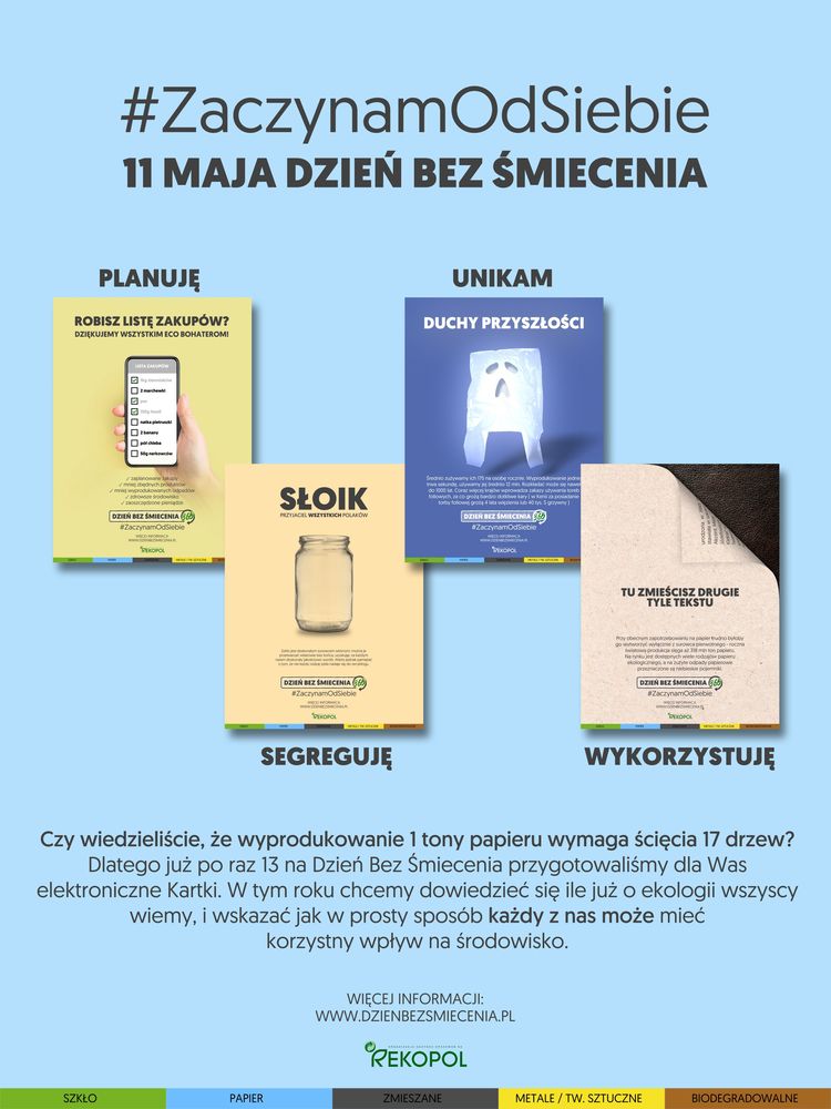 W DZIEŃ BEZ ŚMIECENIA ZaczynamOdSiebie