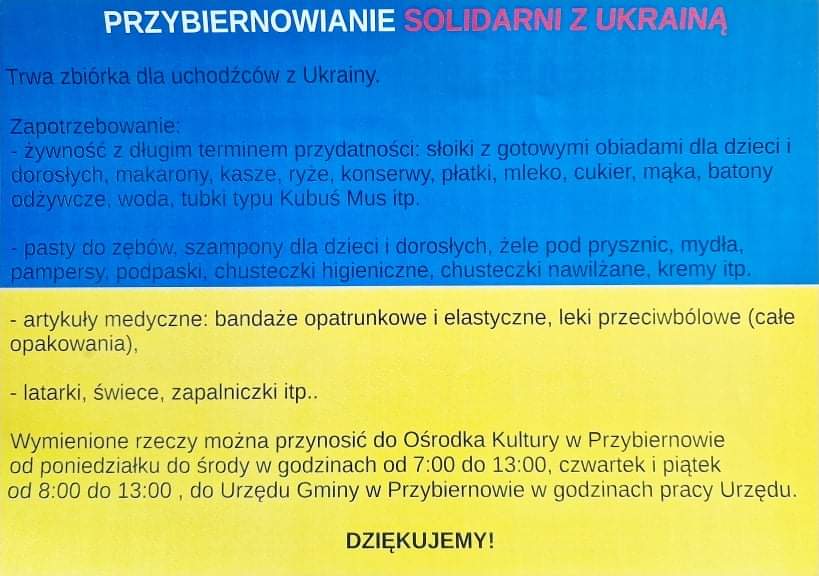 mt_gallery:Trwa zbiórka dla uchodźców z Ukrainy