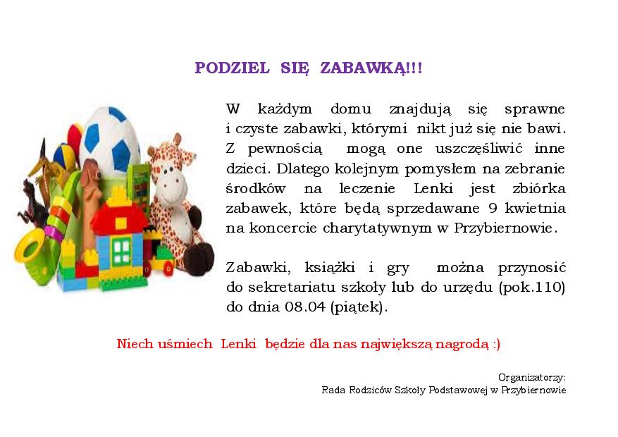 PODZIEL SIĘ ZABAWKĄ !!!