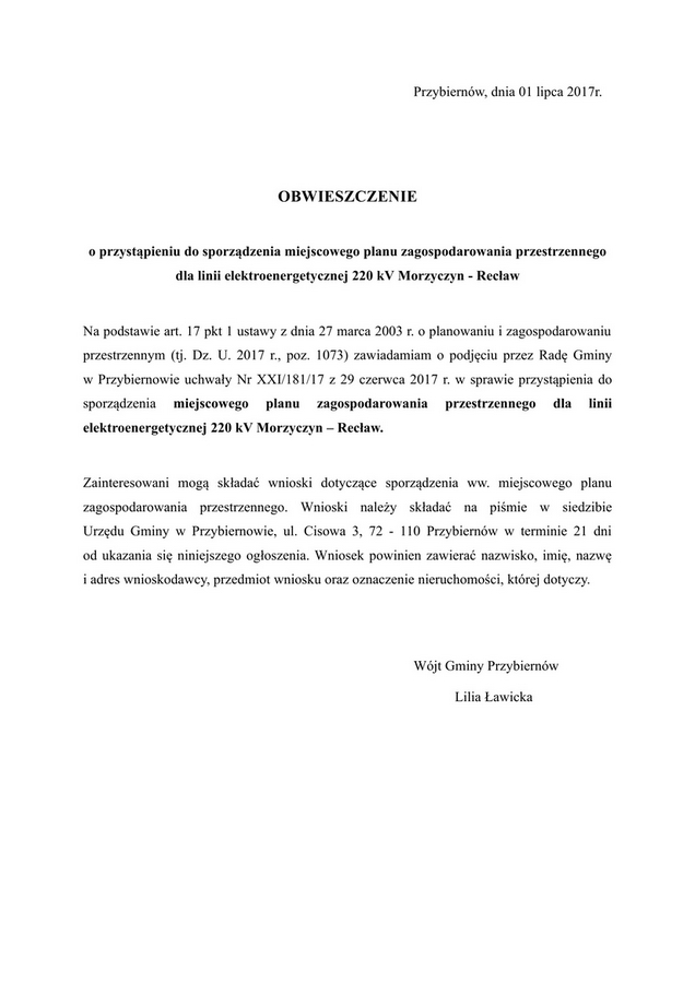 2017 07 31 obwieszczenie mpzp 220kv